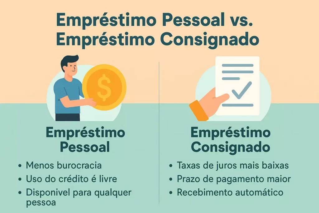 diferença entre empréstimo pessoal e consignado. diferença entre empréstimo pessoal e consignado.