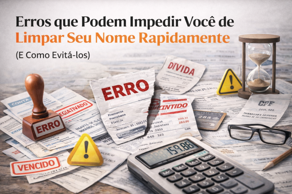 erros que impedem de limpar nome