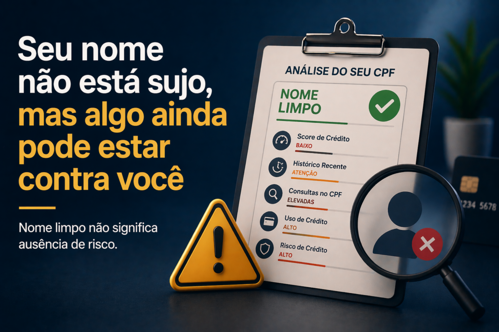algo pode estar contra seu nome, mesmo com ele limpo