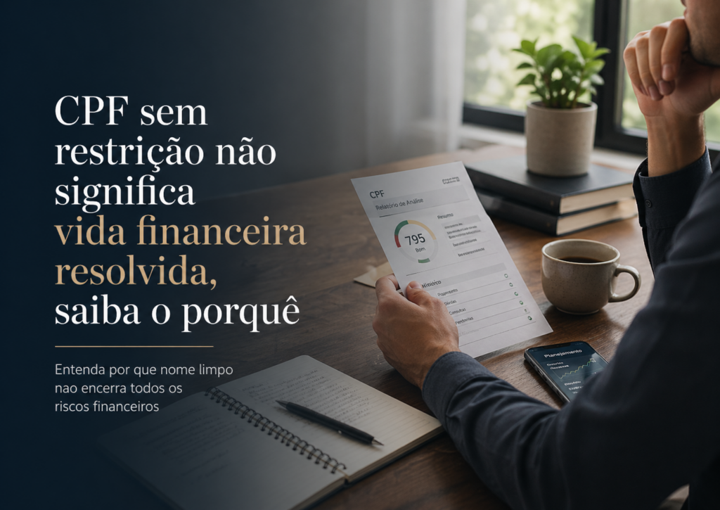 cpf sem restrição não significa vida financeira livre