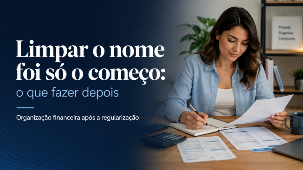 o que fazer depois de limpar o nome